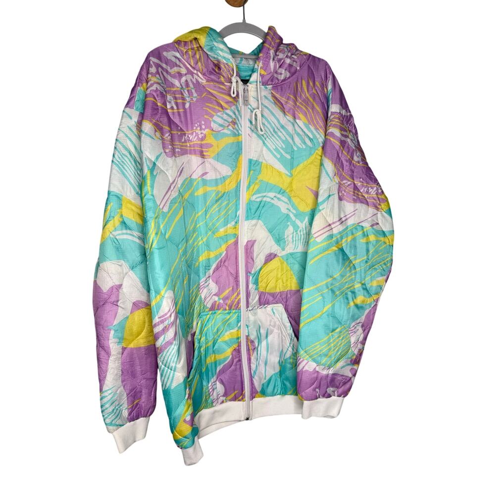 Zero Foxtrot Contraband colorful full zip puffer jacket